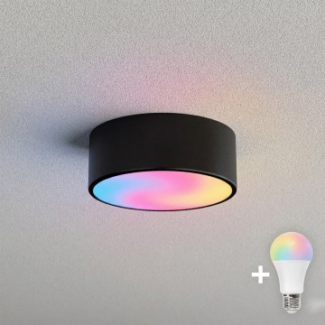 BRILAGI - LED RGBW dæmpbar loftlampe CLARE 1xE27/12W/230V 2700-6500K Ø 20 cm sort