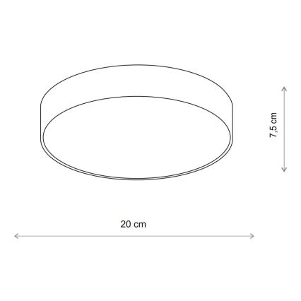 Brilagi - LED RGBW Dæmpbar loftlampe CLARE 1xE27/9W/230V 2700-6500K Ø 20 cm Wi-Fi beige