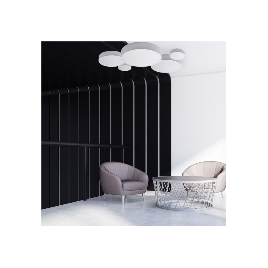 Brilagi - LED RGBW Dæmpbar loftlampe CLARE 2xE27/9W/230V 2700-6500K pr. 30 cm Wi-Fi hvid