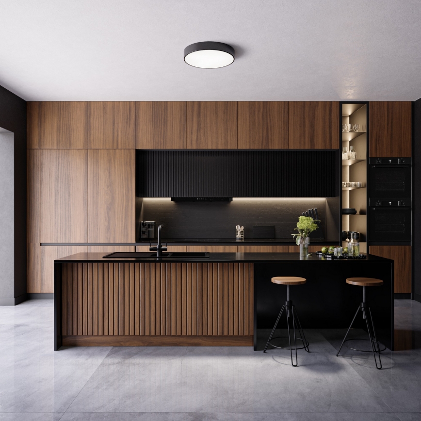 Brilagi - LED RGBW dæmpbar loftlampe CLARE 2xE27/9W/230V 2700–6500K Ø 30 cm Wi-Fi sort