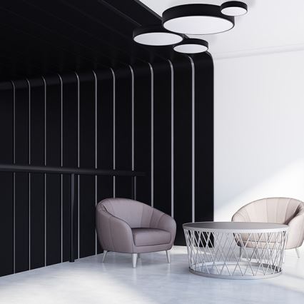 Brilagi - LED RGBW dæmpbar loftlampe CLARE 4×E27/9W/230V 2700–6500K Ø50 cm Wi‑Fi sort