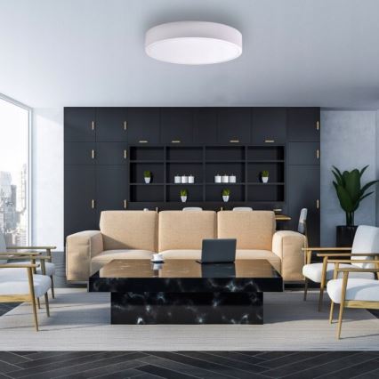 Brilagi - LED RGBW dæmpbar loftlampe CLARE 5xE27/9W/230V 2700-6500K Ø 60 cm Wi-Fi hvid