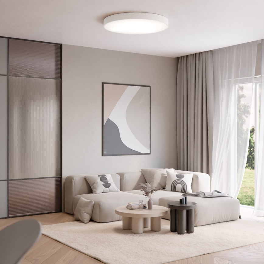 Brilagi - LED RGBW dæmpbar loftlampe CLARE 5xE27/9W/230V 2700-6500K Ø 60 cm Wi-Fi hvid