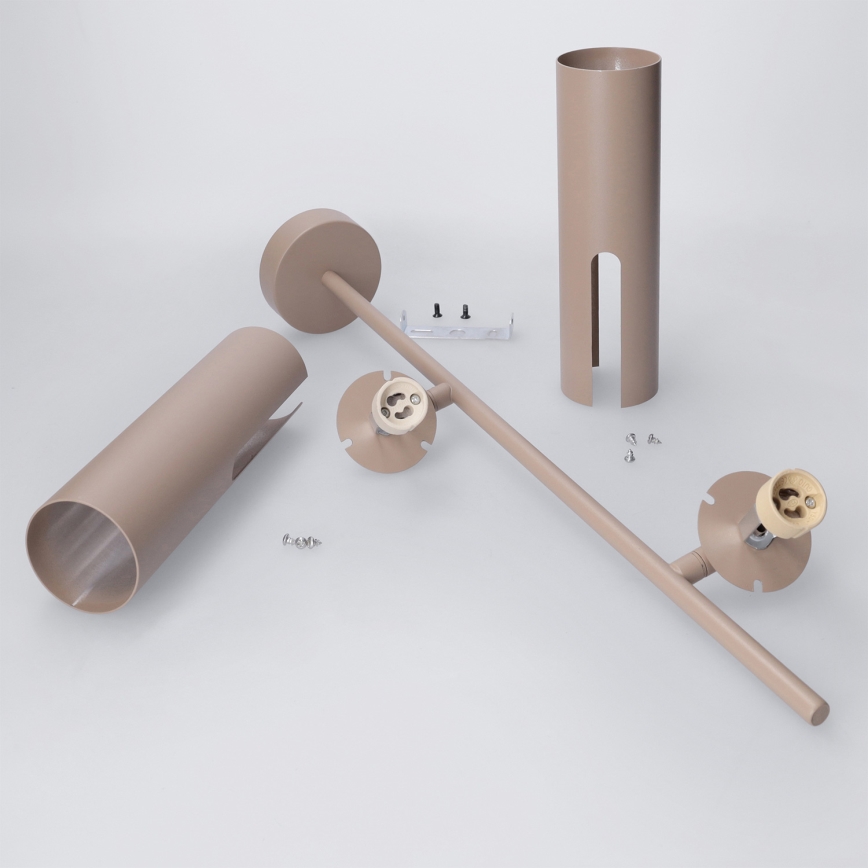 Brilagi - LED RGBW dæmpbar loftpendel på stang BRANCH 2xGU10/6,5W/230V 2700-6500K beige