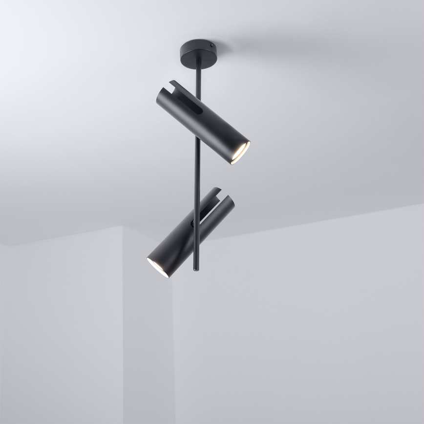BRILAGI - LED RGBW dæmpbar pendel på stang BRANCH 2xGU10/6,5W/230V 2700-6500K sort