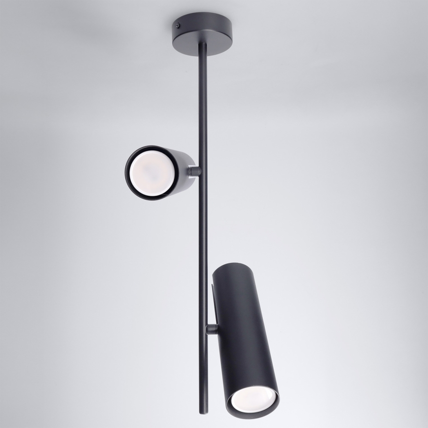 BRILAGI - LED RGBW dæmpbar pendel på stang BRANCH 2xGU10/6,5W/230V 2700-6500K sort