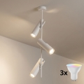 Brilagi - LED RGBW dæmpbar loftlampe på stang BRANCH 3xGU10/6,5W/230V 2700-6500K hvid