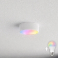 BRILAGI - LED RGBW dæmpbar loftlampe til badeværelse CLARE 1xE27/12W/230V 2700–6500K Ø20 cm IP54 hvid