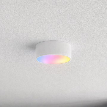 Brilagi - LED RGBW dæmpbar loftlampe til badeværelse CLARE 1xE27/9W/230V 2700–6500K Ø20 cm IP54 Wi-Fi hvid