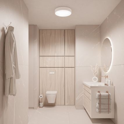 BRILAGI - LED RGBW dæmpbar badeværelsesloftlampe CLARE 3xE27/12W/230V 2700-6500K Ø 40 cm IP54 hvid