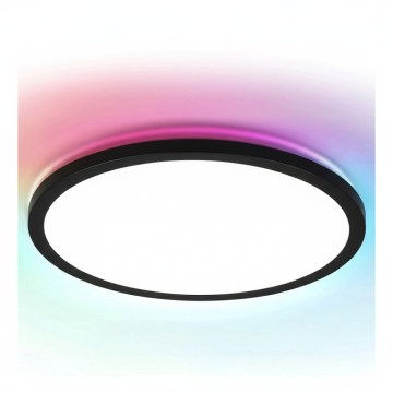 Brilagi - LED RGBW Dæmpbar loftlampe VIBE LED/24W/230V 3000-6500K sort + fjernbetjening