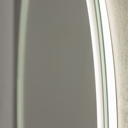 Brilagi - LED RGBW opvarmet badeværelsesspejl AVA PRO LED/18W/230V Ø 60 cm IP44 CRI 90 dæmpbar + CCT