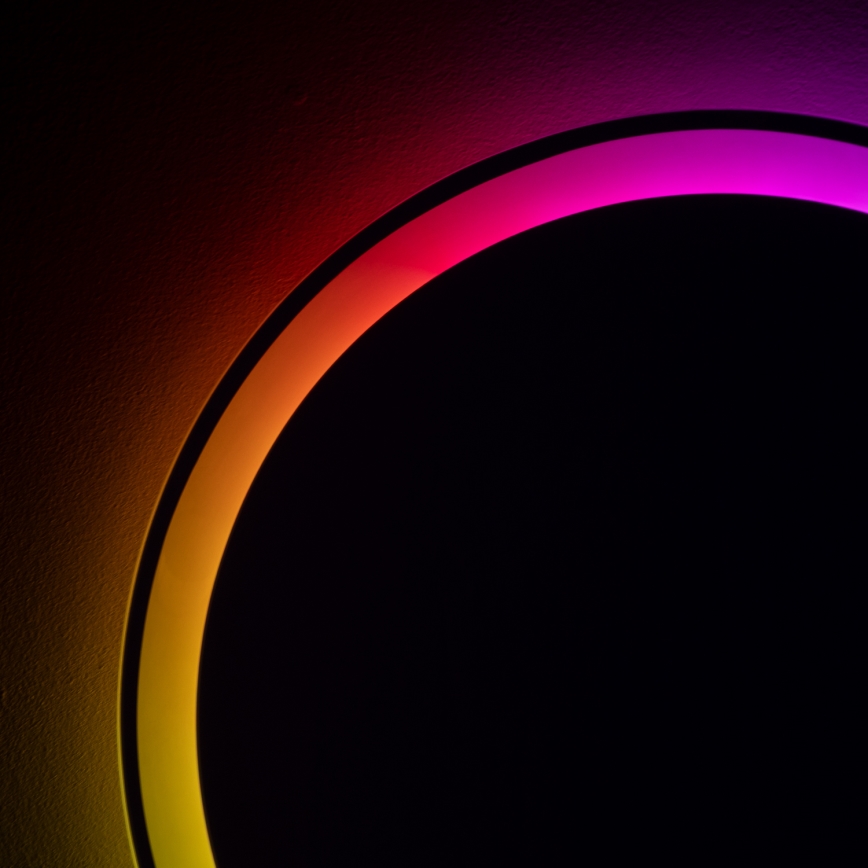 Brilagi - LED RGBW opvarmet badeværelsesspejl AVA PRO LED/18W/230V Ø 60 cm IP44 CRI 90 dæmpbar + CCT