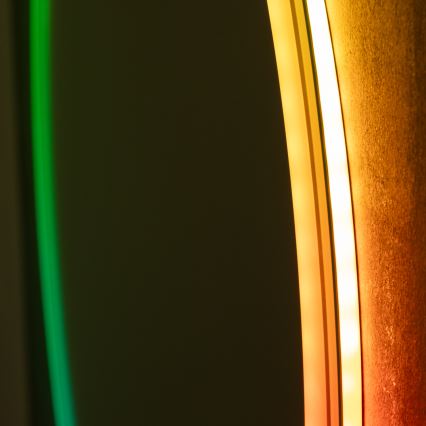 Brilagi - LED RGBW opvarmet badeværelsesspejl AVA PRO LED/18W/230V Ø 60 cm IP44 CRI 90 dæmpbar + CCT