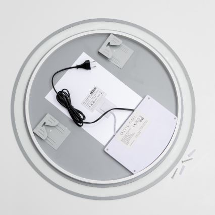 Brilagi - LED RGBW opvarmet badeværelsesspejl AVA PRO LED/18W/230V Ø 60 cm IP44 CRI 90 dæmpbar + CCT