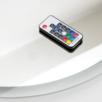 Brilagi - LED RGBW badeværelsesspejl med opvarmning CLARA PRO LED/19W/230V Ø 60 cm IP44 CRI 90 dæmpbart + CCT + fjernbetjening