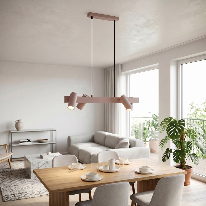 BRILAGI - LED RGBW dæmpbar pendel på kabel SELE 4xGU10/6,5W/230V 2700-6500K beige