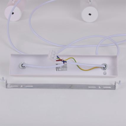 Brilagi - LED RGBW dæmpbar pendel på wire SELE 6xGU10/6,5W/230V 2700-6500K hvid/egedekor + fjernbetjening