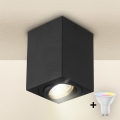 Brilagi - LED RGBW dæmpbar spot MIA 1xGU10/6W/230V 3000K 100x80 mm sort + fjernbetjening