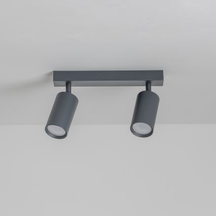 Brilagi - LED RGBW Dæmpbar spotarmatur SELE 2xGU10/6W/230V 3000K antracit + fjernbetjening