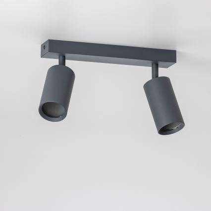 Brilagi - LED RGBW Dæmpbar spotarmatur SELE 2xGU10/6W/230V 3000K antracit + fjernbetjening