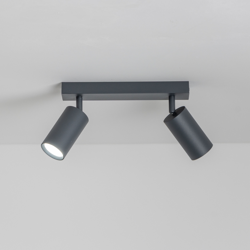 Brilagi - LED RGBW Dæmpbar spotarmatur SELE 2xGU10/6W/230V 3000K antracit + fjernbetjening