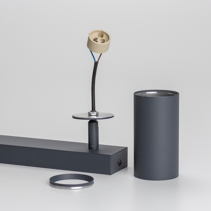 Brilagi - LED RGBW Dæmpbar spotarmatur SELE 2xGU10/6W/230V 3000K antracit + fjernbetjening