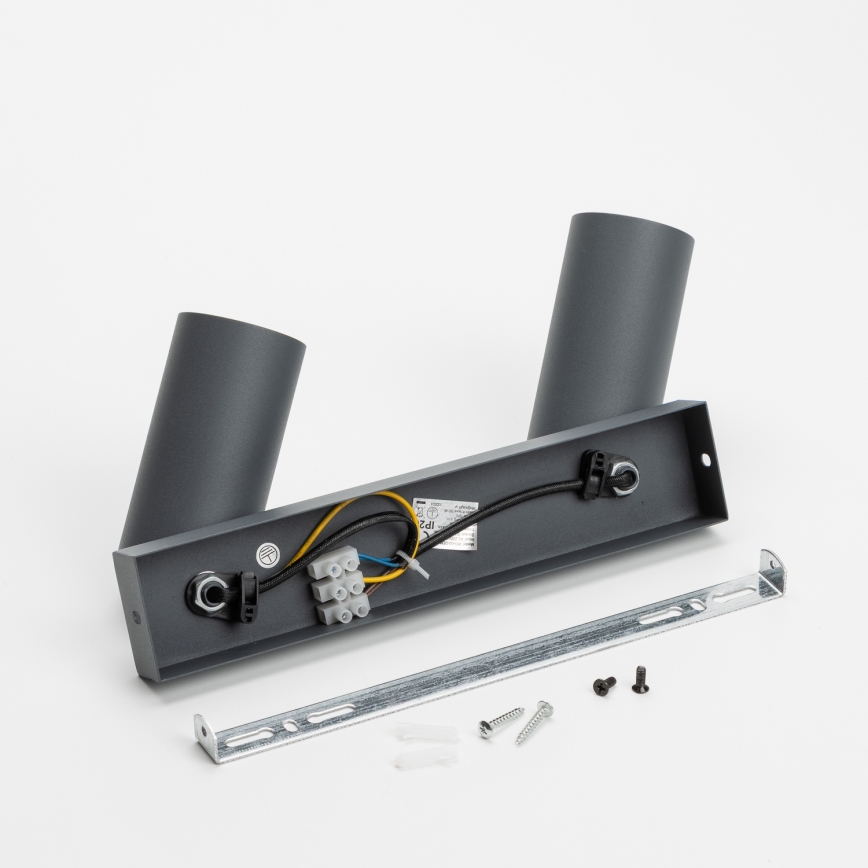 Brilagi - LED RGBW Dæmpbar spotarmatur SELE 2xGU10/6W/230V 3000K antracit + fjernbetjening