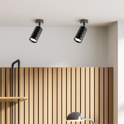 Brilagi - LED RGBW dæmpbar spotlampe SELE DIAMANT 1xGU10/4,8W/230V 3000K sort + fjernbetjening