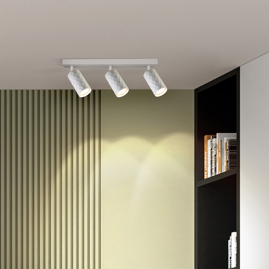 Brilagi - LED RGBW dæmpbar spot SELE DIAMANT 3xGU10/4,8W/230V 3000K hvid + fjernbetjening