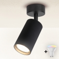 Brilagi - LED RGBW dæmpbar spot SELE MODERN 1xGU10/4,8W/230V 3000K sort + fjernbetjening