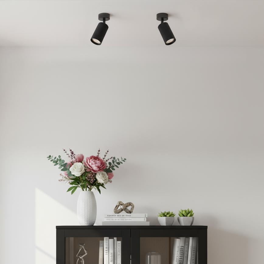Brilagi - LED RGBW dæmpbar spot SELE MODERN 1xGU10/6W/230V 3000K sort + fjernbetjening