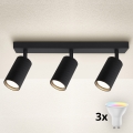 Brilagi - LED RGBW dæmpbar spot SELE MODERN 3xGU10/6W/230V 3000K Wi-Fi sort