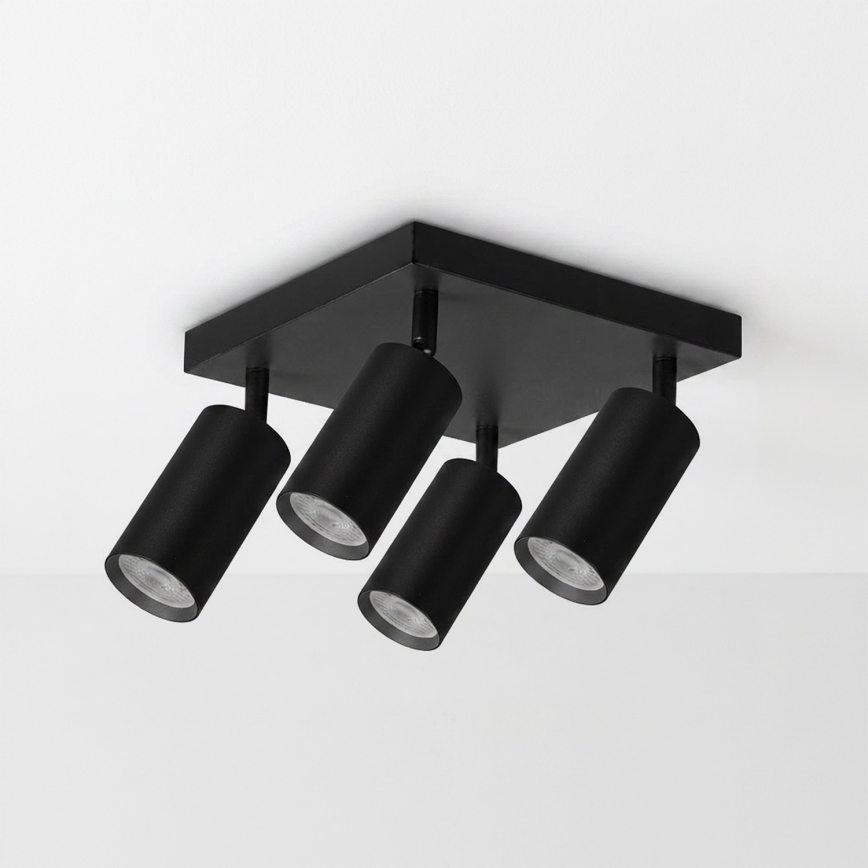 Brilagi - LED RGBW dæmpbar spotlampe SELE SQUARE 4xGU10/6,5W/230V 2700-6500K sort