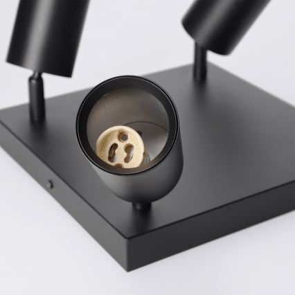 Brilagi - LED RGBW dæmpbar spotlampe SELE SQUARE 4xGU10/6,5W/230V 2700-6500K sort