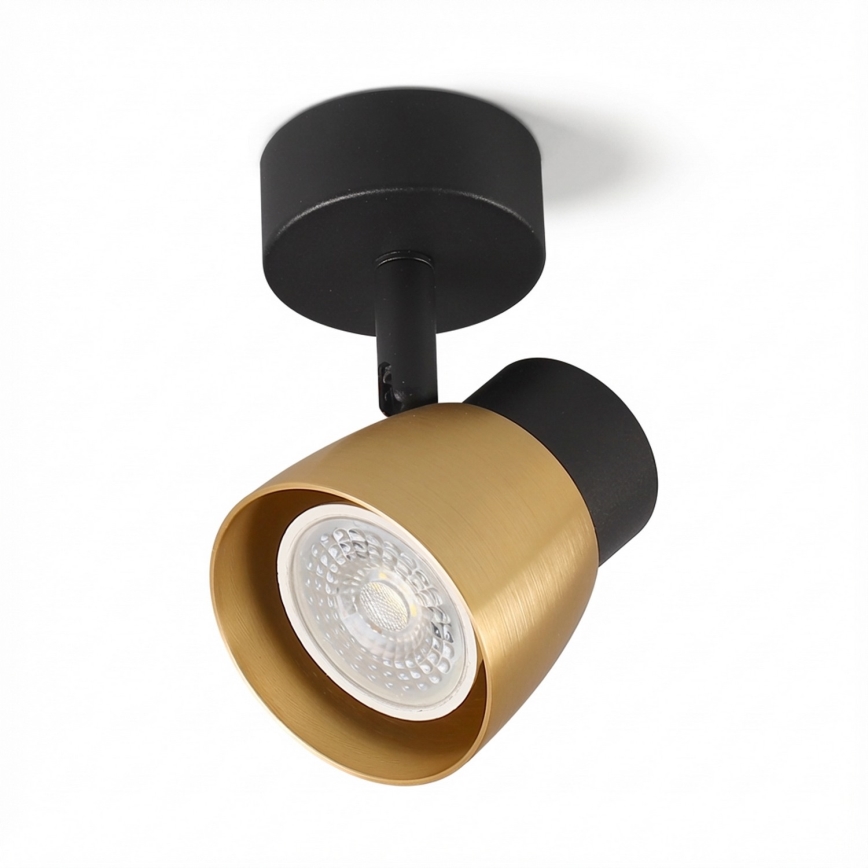 Brilagi - LED RGBW dæmpbar spotarmatur NUGGET 1xGU10/4,8W/230V sort/guld