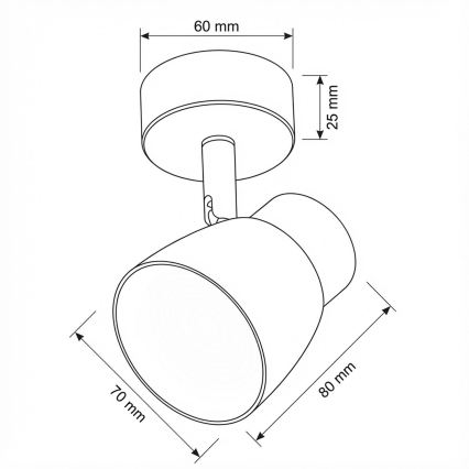 Brilagi - LED RGBW dæmpbar spotarmatur NUGGET 1xGU10/4,8W/230V sort/guld