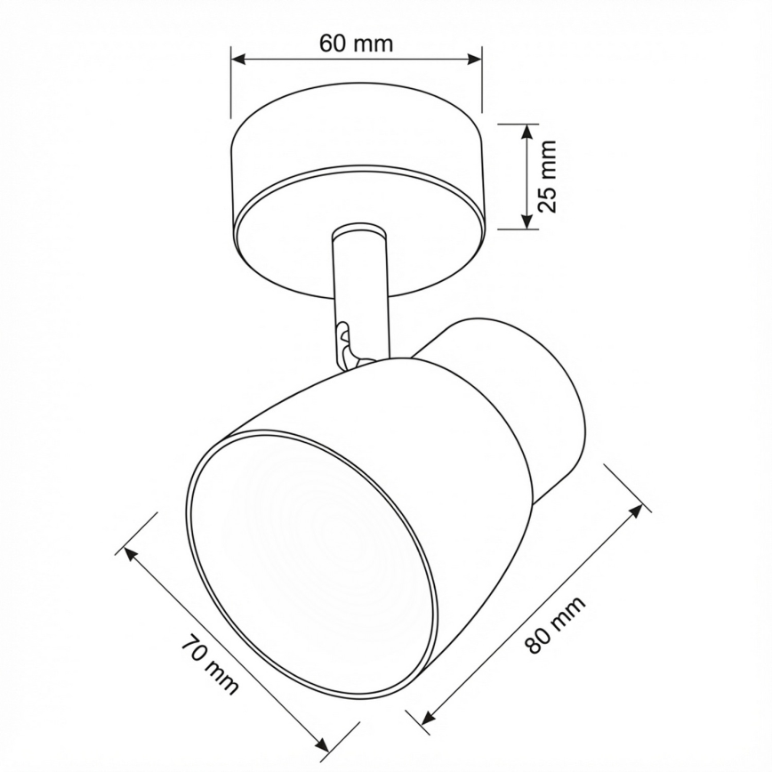 Brilagi - LED RGBW dæmpbar spotarmatur NUGGET 1xGU10/4,8W/230V sort/guld