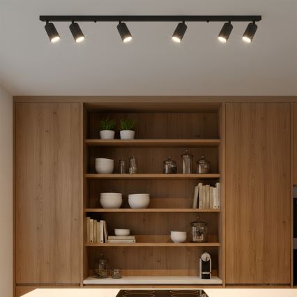 Brilagi - LED RGBW Dæmpbart spotarmatur SELE MODERN 6xGU10/6,5W/230V 2700-6500K Wi-Fi sort