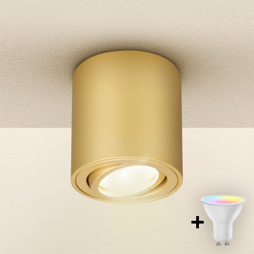 Brilagi - LED RGBW Dæmpbar spotlampe MIA 1xGU10/30W/230V 3000K Wi-Fi 84x80 mm guld