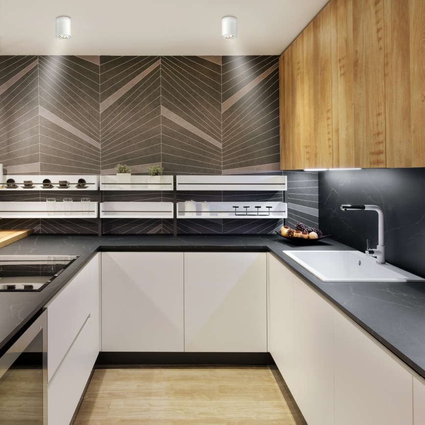 Brilagi - LED RGBW dæmpbar spotarmatur MIA 1xGU10/4,8W/230V 3000K 100x80 mm hvid + fjernbetjening