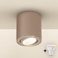 Brilagi - LED RGBW dæmpbar spotlampe MIA 1xGU10/4,8W/230V 3000K 84x80 mm beige + fjernbetjening