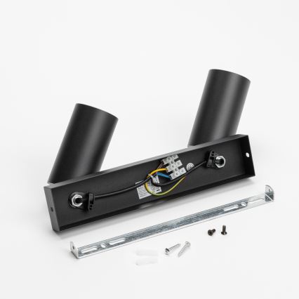 Brilagi - LED RGBW dæmpbar spot SELE 2xGU10/6W/230V 3000K sort/guld + fjernbetjening