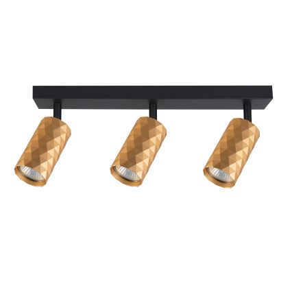 Brilagi - Dæmpbar LED RGBW-spot SELE DIAMANT 3xGU10/6W/230V 3000K guld + fjernbetjening