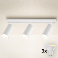Brilagi - LED RGBW dæmpbar spotlampe SELE MODERN 3xGU10/4,8W/230V 3000K hvid + fjernbetjening