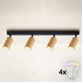 Brilagi - LED RGBW dæmpbar spotlampe SELE MODERN 4xGU10/4,8W/230V 3000K guld + fjernbetjening
