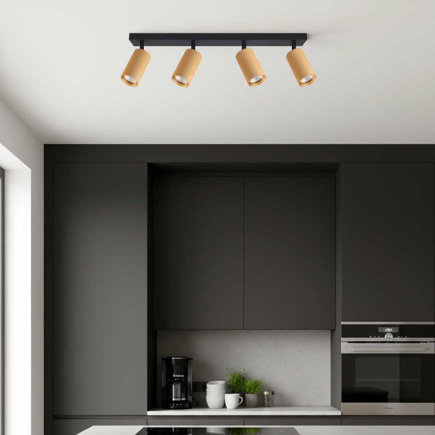 Brilagi - LED RGBW dæmpbar spotlampe SELE MODERN 4xGU10/4,8W/230V 3000K guld + fjernbetjening