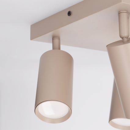 BRILAGI - LED RGBW dæmpbar indbygningsspot SELE SQUARE 4xGU10/6,5W/230V 2700-6500K beige