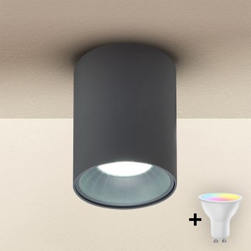 Brilagi - LED RGBW Dæmpbar spotlampe TRINE 1xGU10/30W/230V 3000K Wi-Fi antracit