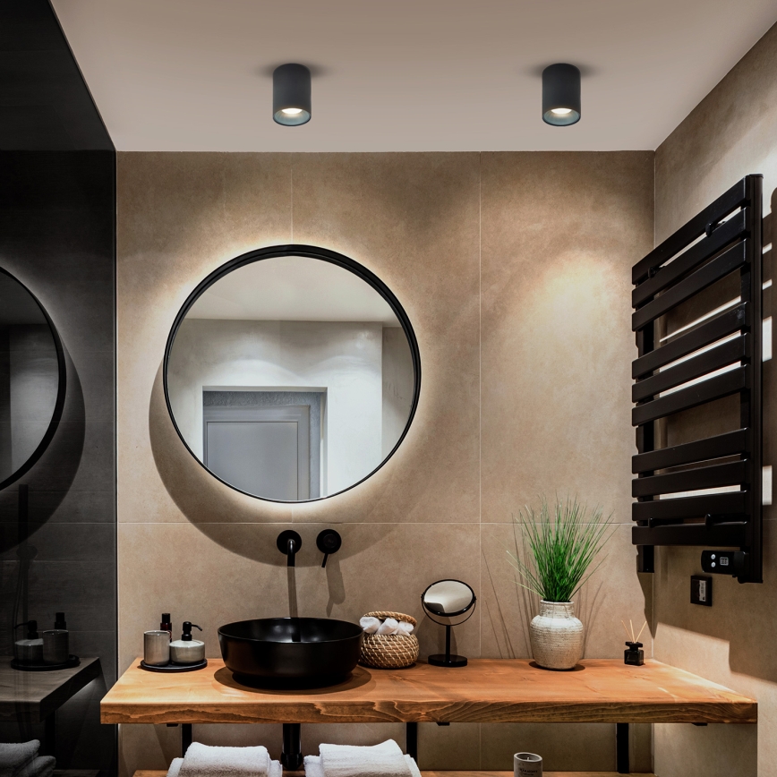 Brilagi - LED RGBW dæmpbar spot TRINE 1xGU10/6W/230V 3000K antracit + fjernbetjening